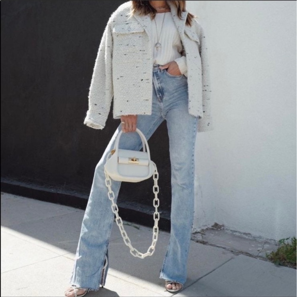 COPY - Zara slim flare slitted high rise z1975 NWOT